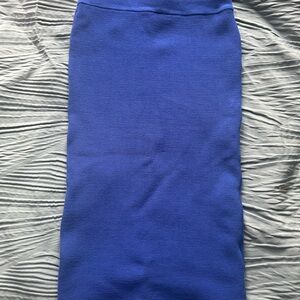 Elegant Blue Women's Pencil Skirt